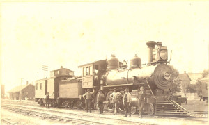 Steam Locomotive in Williams, AZ - ca.1900