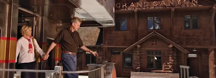 Arriving at Grand Canyon Depot