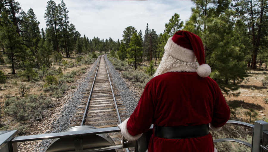 Santa on Train